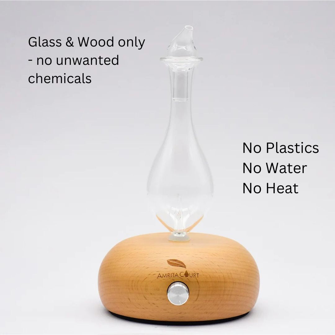 OSCAR Nebuliser — Glass & Pine Diffuser with LED Mood Light
