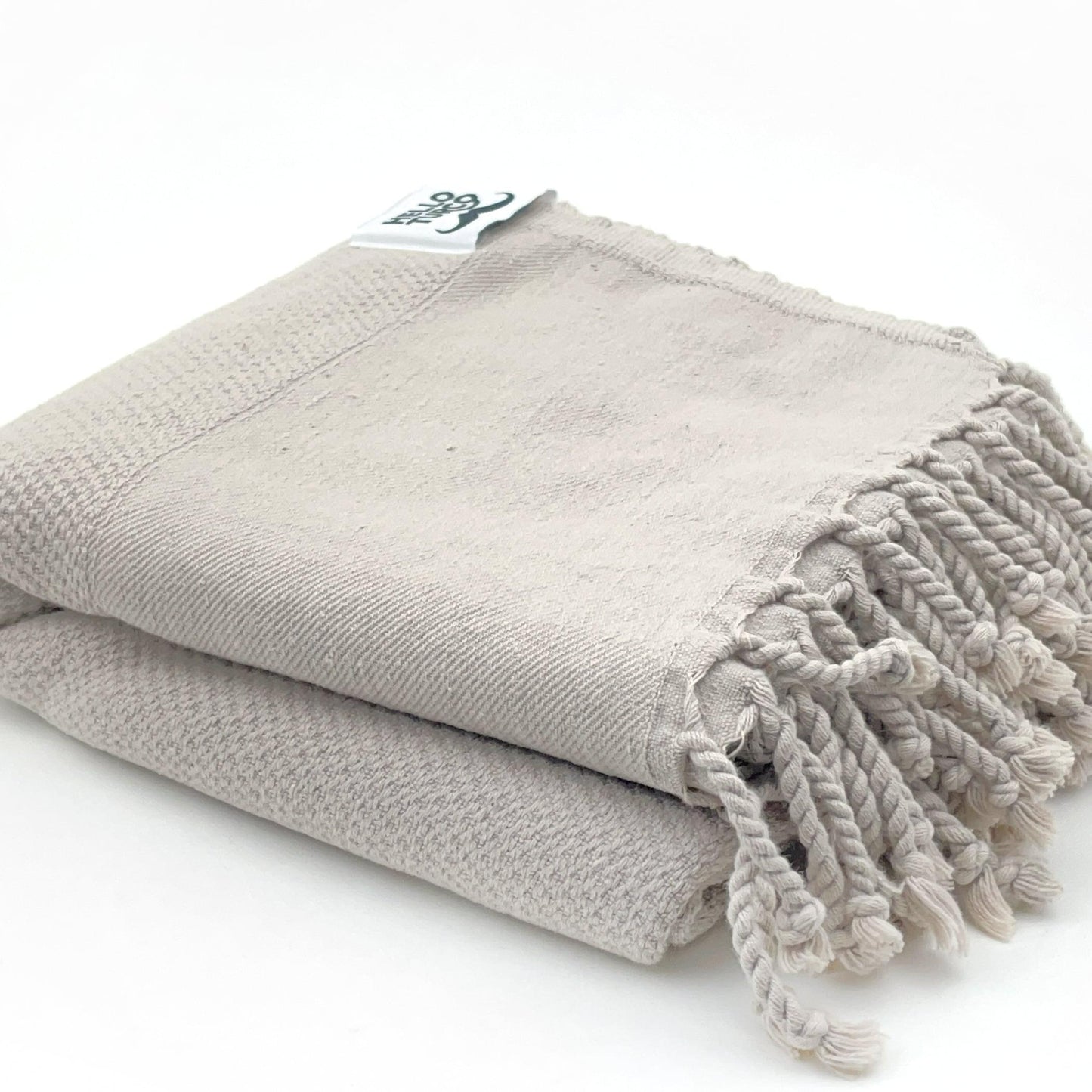 Beige Stonewashed Hammam Towel – Thick, Soft & Sustainably Crafted