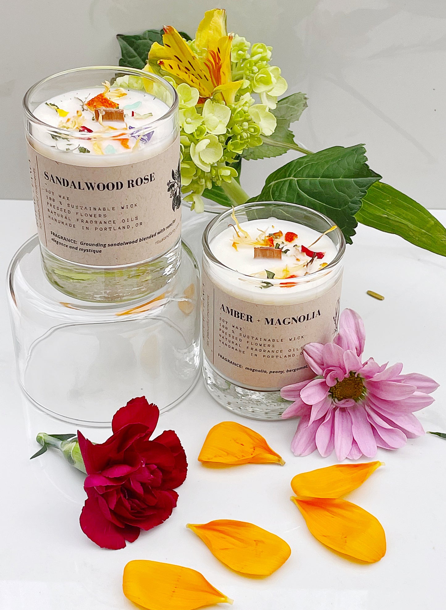 Amber Magnolia (Clean Burning Candle)