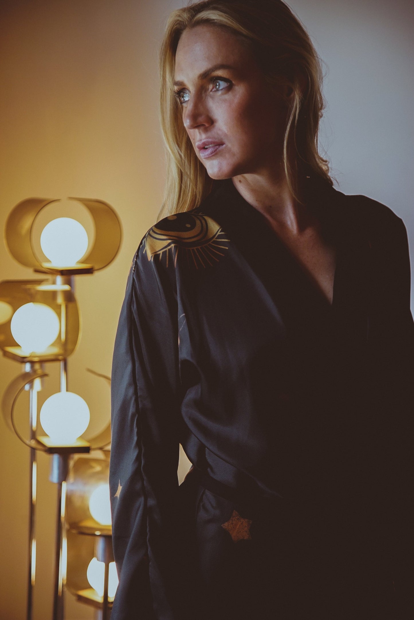 The Royal Robe in Twilight – Eco Silk Kimono