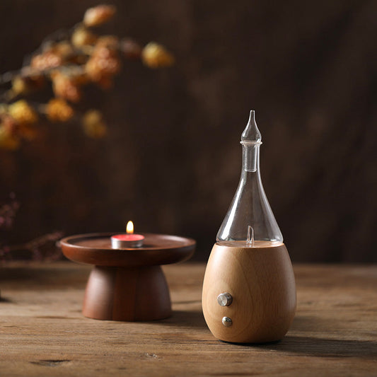 CELESTE Nebuliser — Decanter-Style Diffuser in Glass & Pine
