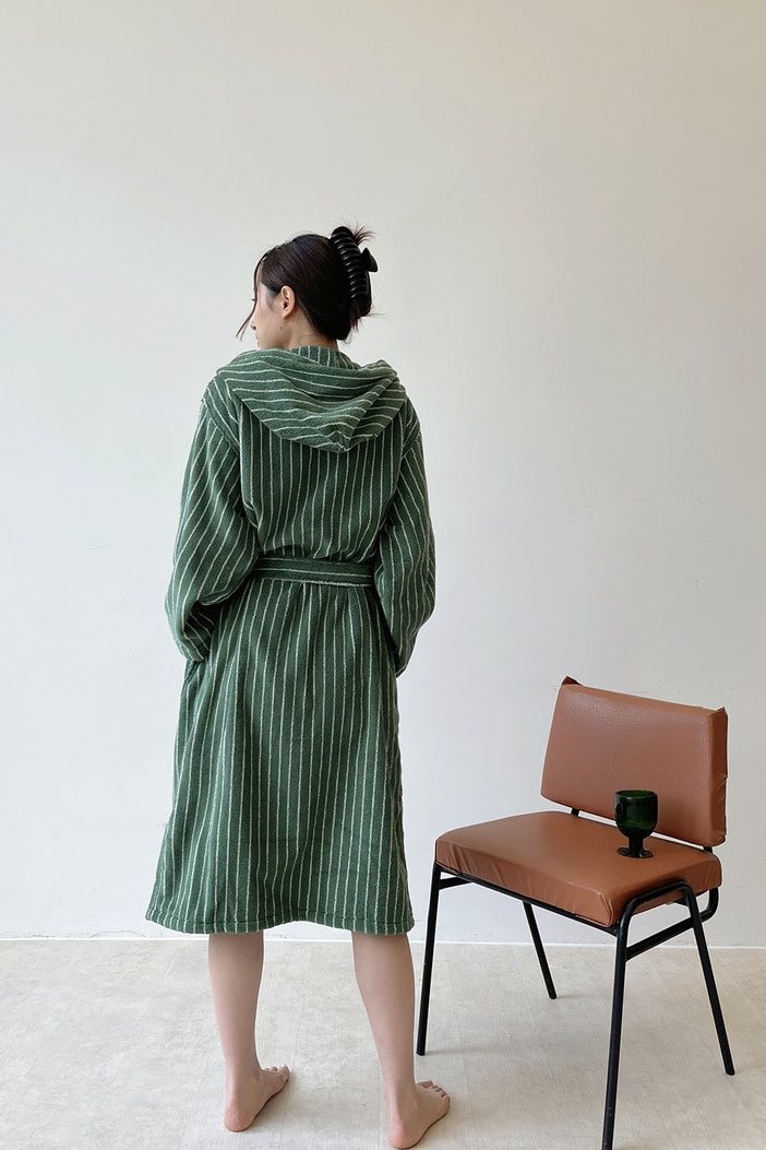 Retro Organic Bathrobe